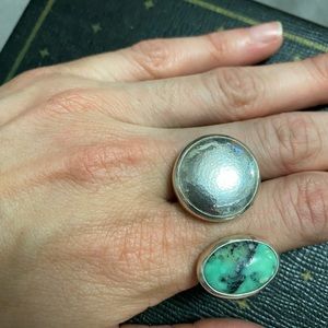 WAI jewelry sterling silver ring turquoise